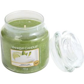 YANKEE CANDLE by Yankee Candle VANILLA LIME SCENTED MEDIUM JAR 14.5 OZ