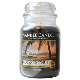 YANKEE CANDLE by Yankee Candle BLACK COCONUT SCENTED LARGE JAR 22 OZ