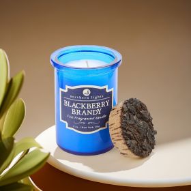 BLACKBERRY BRANDY SCENTED by SPIRIT JAR CANDLE - 5 OZ. BURNS APPROX. 35 HRS.